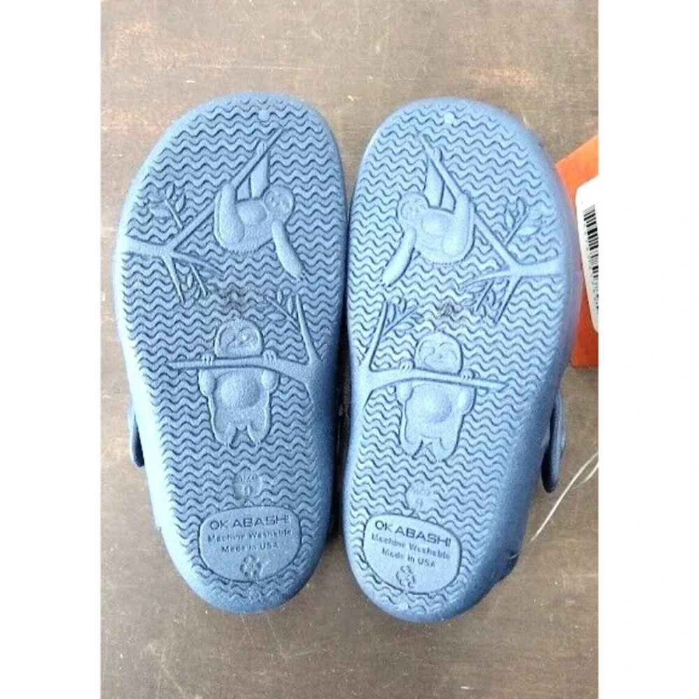 Okabashi Kids Carter Navy‎ Water Shoes Sandals Size 9 Made in USA